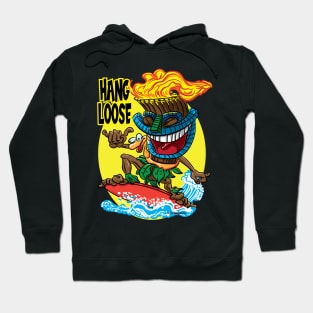 Hang Loose Tiki Surfer Hoodie